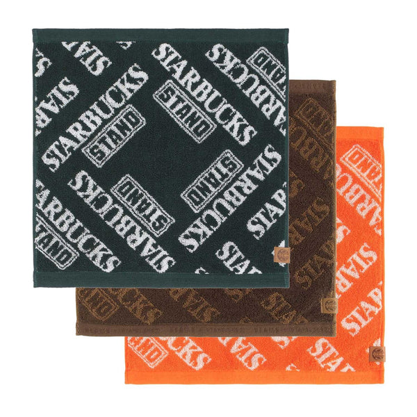 STARBUCKS STAND by BEAMS Logo Hand Towel cotwo