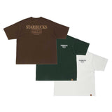 STARBUCKS STAND by BEAMS Logo S/S T-Shirt cotwo