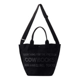 WILDSIDE YOHJI YAMAMOTO x COW BOOKS Shoulder Tote Bag