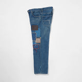 KUON Sashiko Mended Denim Trousers