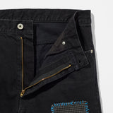 KUON Sashiko Mended Denim Trousers
