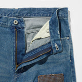 KUON Sashiko Mended Denim Trousers