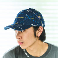 KUON 25S/S Sashiko All Over Cap [ 114CP030000-02-09 ]