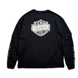GOD SELECTION XXX x roarguns TRIPLE GUNS EMBLEM LAYERED T-SHIRT