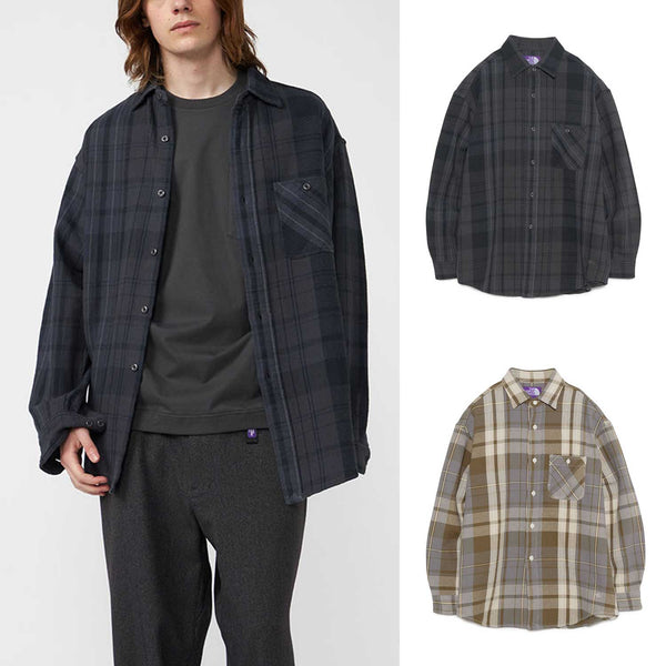 THE NORTH FACE PURPLE LABEL Flannel Plaid Field Shirt [ N25FG097 ] cotwo