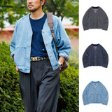 THE NORTH FACE PURPLE LABEL Linen Cotton Denim Field Cardigan [ N26FA028 ] cotwo