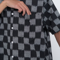 THE NORTH FACE PURPLE LABEL Open Collar Checkerboard Field S/S Shirt [ NT3418N ]