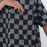 THE NORTH FACE PURPLE LABEL Open Collar Checkerboard Field S/S Shirt [ NT3418N ]