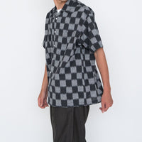 THE NORTH FACE PURPLE LABEL Open Collar Checkerboard Field S/S Shirt [ NT3418N ] 009