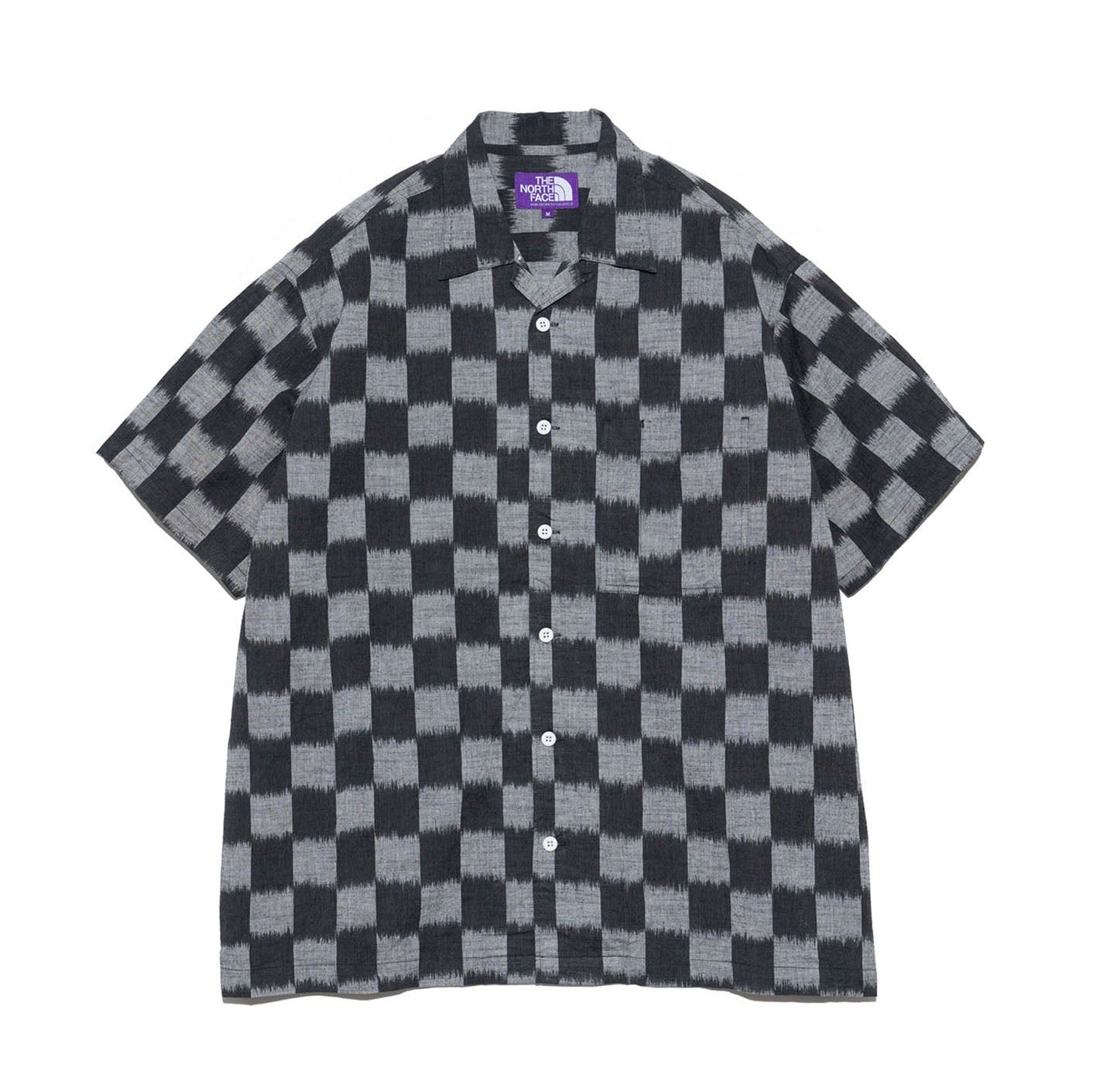 THE NORTH FACE PURPLE LABEL◆COTTON POLYESTER OX SHIRT/S/コットン/ブルー/花柄/NTW3119N/ THE NORTH FACE PURPLE LABEL Cotton Polyester OX B.D. Shirt
