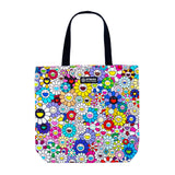 MURAKAMI TAKASHI Multi-color Flowers Tote Bag