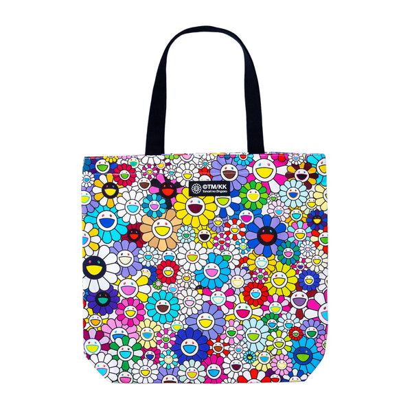 MURAKAMI TAKASHI Multi-color Flowers Tote Bag