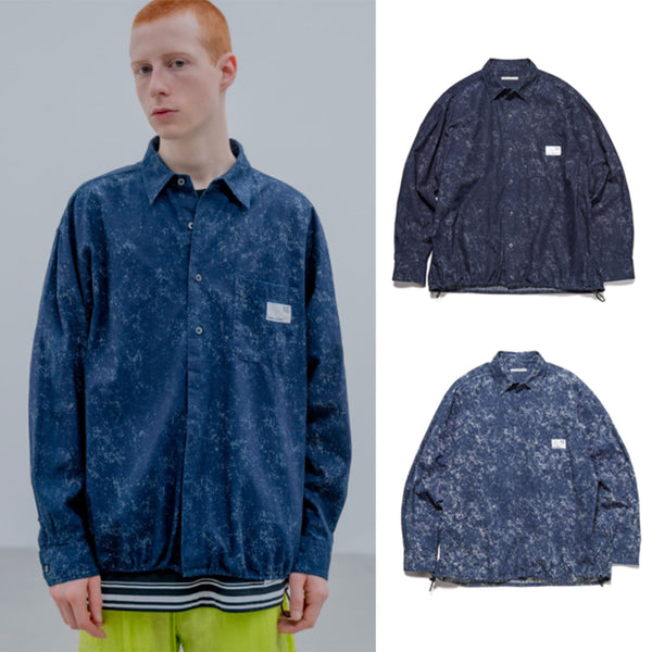 uniform experiment INDIGO PRINT DRAWCORD SHIRT [ UE-250008 ] cotwo