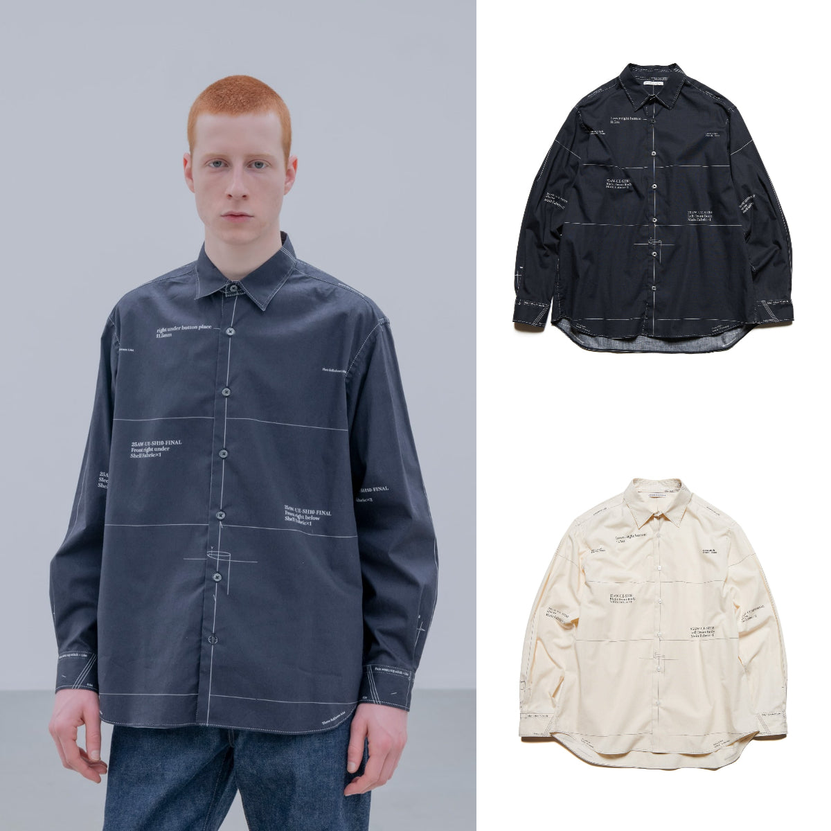 ジャケット・アウター UNIFORM EXPERIMENT DOWN SHIRT BLOUZON UNIFORM EXPERIMENT DOWN SHIRT BLOUZON