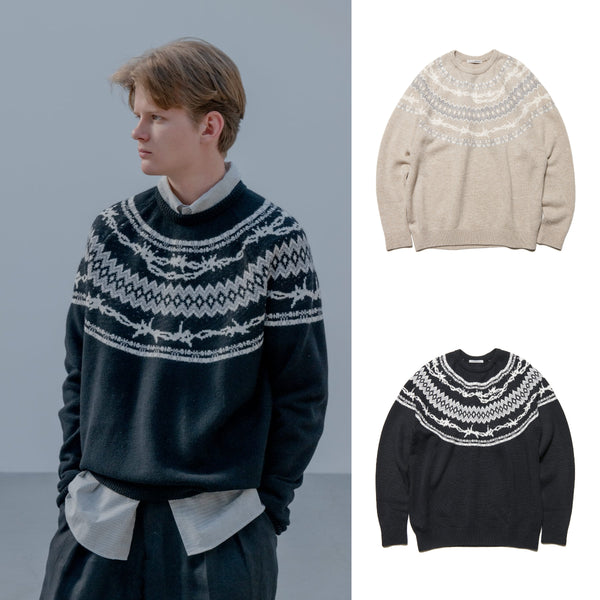uniform experiment 25A/W ENTANGLED NORDIC SWEATER [ UE-252067 ] cotwo