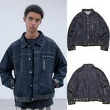 uniform experiment 26A/W LEATHER ASSEMBLED DENIM TRUCKER JACKET [ UE-262020 ] cotwo