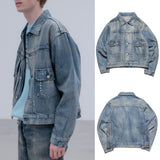 uniform experiment 26A/W DAMAGED DENIM TRUCKER JACKET [ UE-262024 ] cotwo