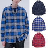 uniform experiment 26A/W STAR PRINT CHECK SHIRT [ UE-262047 ] cotwo