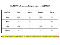 V.A. TOKYO x fragment design x agnes b. SWEAT ZIP