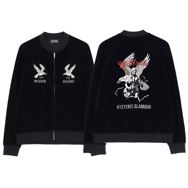 WILDSIDE YOHJI YAMAMOTO x HYSTERIC GLAMOUR VELOR TRACK JACKET [ SS-Y03-810 ] cotwo