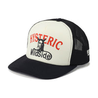 WILDSIDE YOHJI YAMAMOTO x HYSTERIC GLAMOUR "SPEAK NO EVIL" MESH CAP [ SP-H33-920 ]