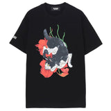 WILDSIDE YOHJI YAMAMOTO HARAJUKU Cat and Flower SS T-shirt [ WS-T23-003 ]
