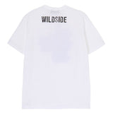 WILDSIDE YOHJI YAMAMOTO PURPLE LILY White T-Shirt [ WS-T30-003 ]