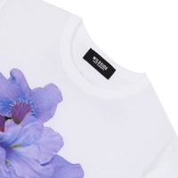 WILDSIDE YOHJI YAMAMOTO PURPLE LILY White T-Shirt [ WS-T30-003 ]