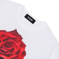 WILDSIDE YOHJI YAMAMOTO RED ROSE White T-Shirt [ WS-T31-003 ]