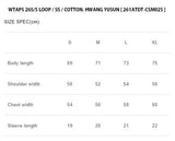 [ Pre-order ] WTAPS 26S/S LOOP / SS / COTTON. HWANG YUSUN [ 261ATDT-CSM02S ]