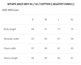 [ Pre-order ] WTAPS 26S/S BDY 01 / LS / COTTON [ 261ATDT-CSM11 ]