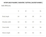 [ Pre-order ] WTAPS 26S/S PALMER / SWEATER / COTTON [ 261FZDT-KNM05 ]