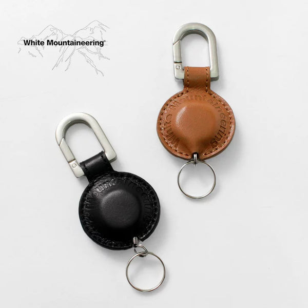 White Mountaineering LEATHER REEL KEYCHAIN