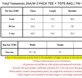 Yohji Yamamoto 26A/W 3 PACK TEE + TOTE BAG [ FW-T51-058-1 ]