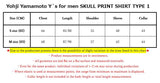 Yohji Yamamoto Y`s for men SKULL PRINT SHIRT TYPE 1
