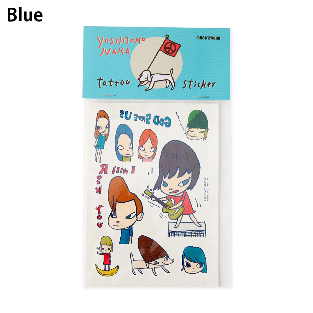 スーパーセール タイムセール 時間 Yoshitomo Nara 奈良美智 Temporary Tattoo Sticker – cotwohk コスプレ小物