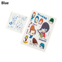 Yoshitomo Nara 奈良美智 Temporary Tattoo Sticker [ Blue ]