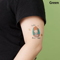 Yoshitomo Nara 奈良美智 Temporary Tattoo Sticker [ Green ]