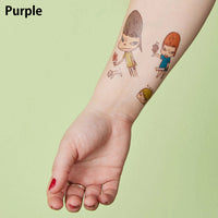 Yoshitomo Nara 奈良美智 Temporary Tattoo Sticker [ Purple ]