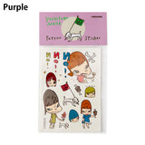 Yoshitomo Nara 奈良美智 Temporary Tattoo Sticker [ Purple ]