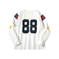 KAPITAL 16/- Dense Jersey Elbow-Rip Football Long T-Shirt (88pt) [ EK-1603LC ] cotwo