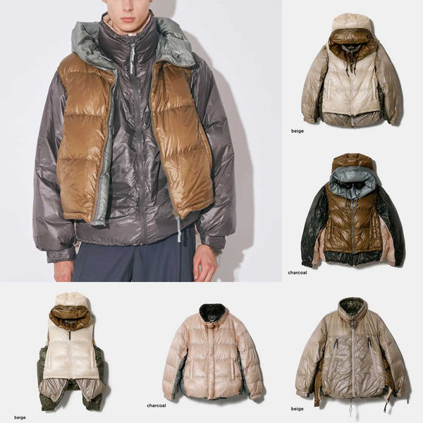 beautiful people x NANGA multilayering down vest blouson cotwo