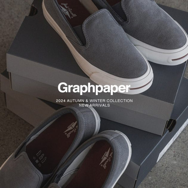 Graphpaper x CONVERSE Jack Purcell for Graphpaper Slip on GU243 90011 cotwohk