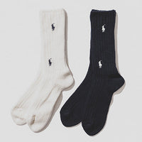 BEAMS x POLO RALPH LAUREN GOLF CREST LOGO SOCKS