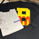 BEAMS x Champion x MIN-NANO Logo Crew-neck Sweatshirt