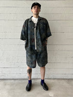 NAUTICA ( JAPAN ) Wide Silhouette Aloha Print Faded Spindle Easy Shorts