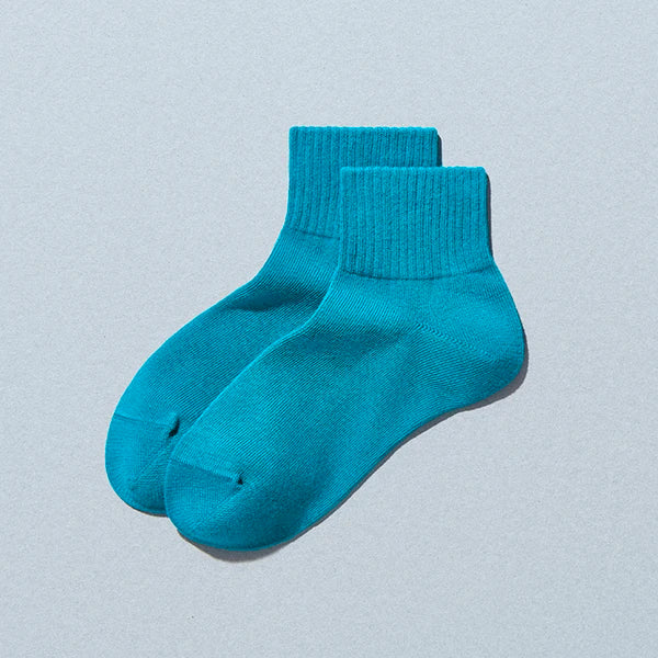 JAPAN Convenience Store Short Socks [ Cerulean Blue ]