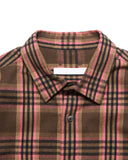 [ Pre-order ] SOPHNET. 26A/W FLANNEL CHECK RIBBED SHIRT [ SPNT-262006 ]