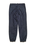[ Pre-order ] uniform experiment 26A/W HIGH STRETCH DENIM HEM SHIRRING BAKER PANTS [ UE-262037 ]