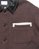 SOPHNET. 25A/W LEATHER COLLAR COVERALL / Kvadrat Sisu [ SPNT-252006 ]